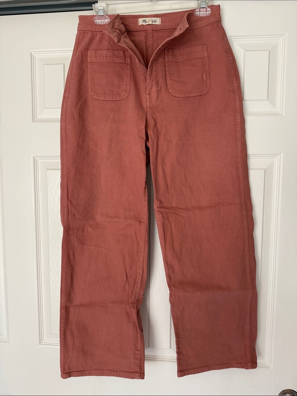Madewell Dusty Rose/light rust cropped pant